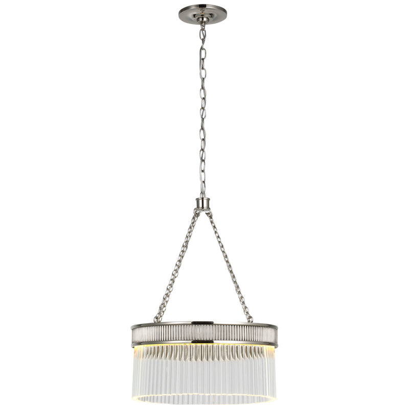 Marie Flanigan Menil Medium Chandelier, Polished Nickel