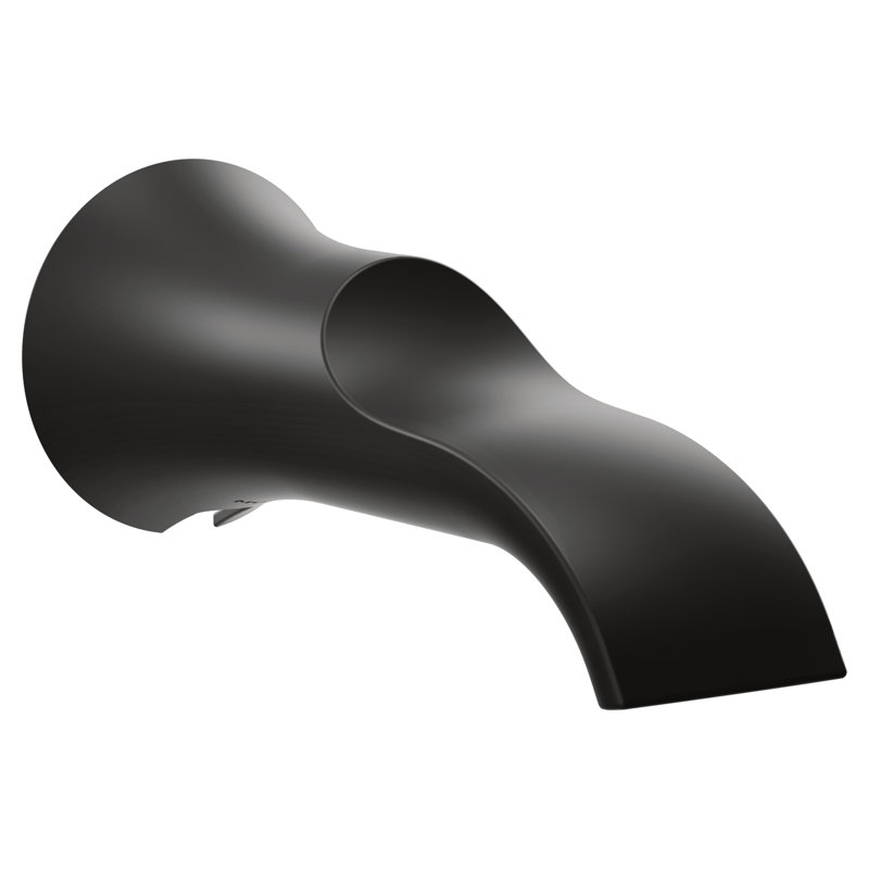 Wall Mounted Tub Spout Trim, Matte Black