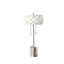 Lampe de table 28 pouces en métal style Mid-Century multicolore avec design 2 lumières