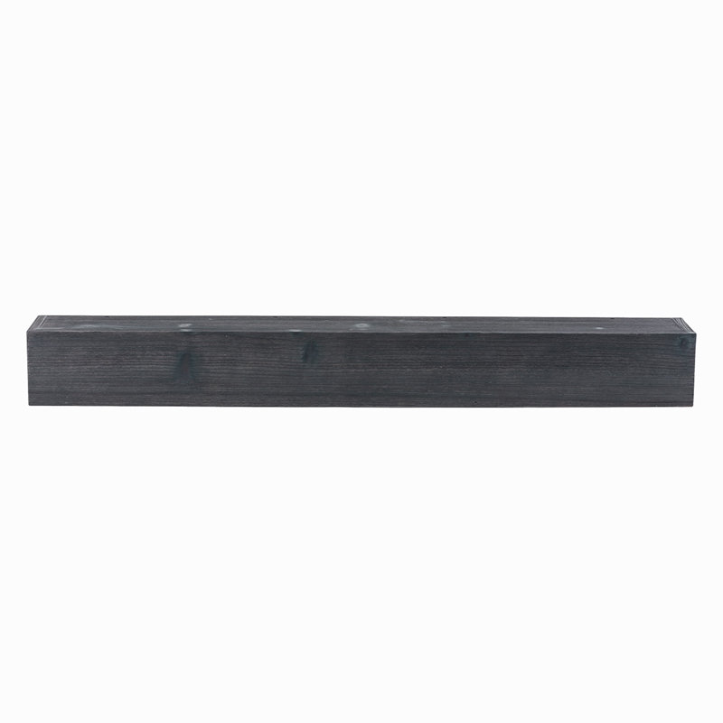 Tablette de manteau de cheminée patinée, 48 po, Gris, 9"