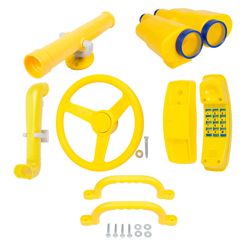 Ensemble d'accessoires de luxe, Jaune