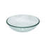 Lavabo vasque de salle de bain en verre trempé craquelé pour salle de bain avec bonde escamotable pour salle de bain, bol rond en verre trempé transparent (sans robinet)