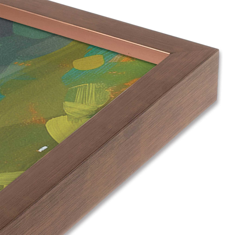 «Seacliff Whispers V2», impression encadrée sur papier par Azure Artisanal Studio, Rose poudre