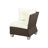85'' Wide Wicker Patio Sectional with Cushions