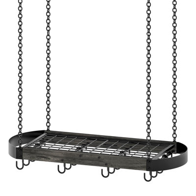 31.7-Inch Hanging Pot Rack