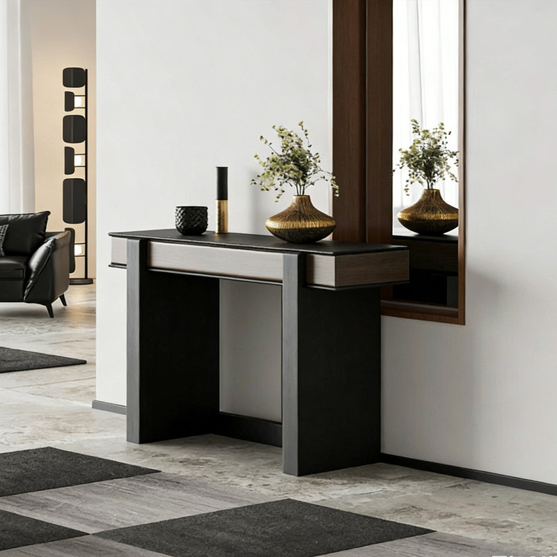 Console Retro Minimalist, H 33,46 po x l 62,99 po x P 14,17 po
