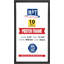 M&T Affiche Snap Cadre de photo 0,59 po profil en aluminium à chargement frontal, montage de photo, photo, certificat, support de signe, onglet anti-éblouissant, paquet de 10-106241987-106241984