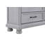 60" Wide Coastal Dresser in a Grey Finish with Turned Legs