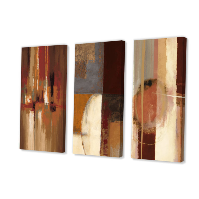 «Chocolate City At Horizon I», reproduction sur toile 3 pièces, H 32 po x l 48 po x P 1 po