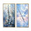 Flûte musicale vol bleu ciel - ensemble de 2 reproductions d'art mural musical-102584853-102584849