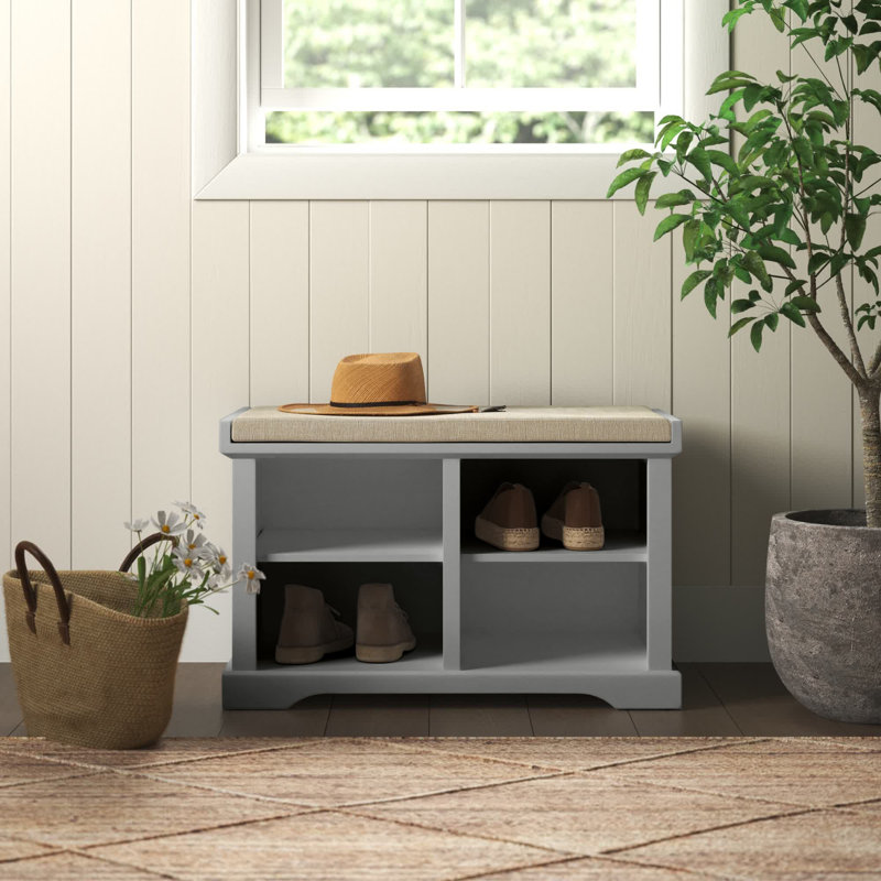 Banc de rangement Simons, gris