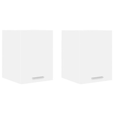 Vidaxl Hanging Cabinet With Storage Riga 2 Pcs Concrete Grey And White