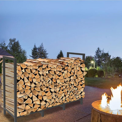 122cm W Steel Log Rack