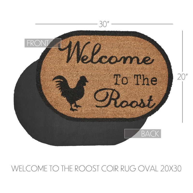  Down Home Outdoor Doormat, 20" W x 30" L