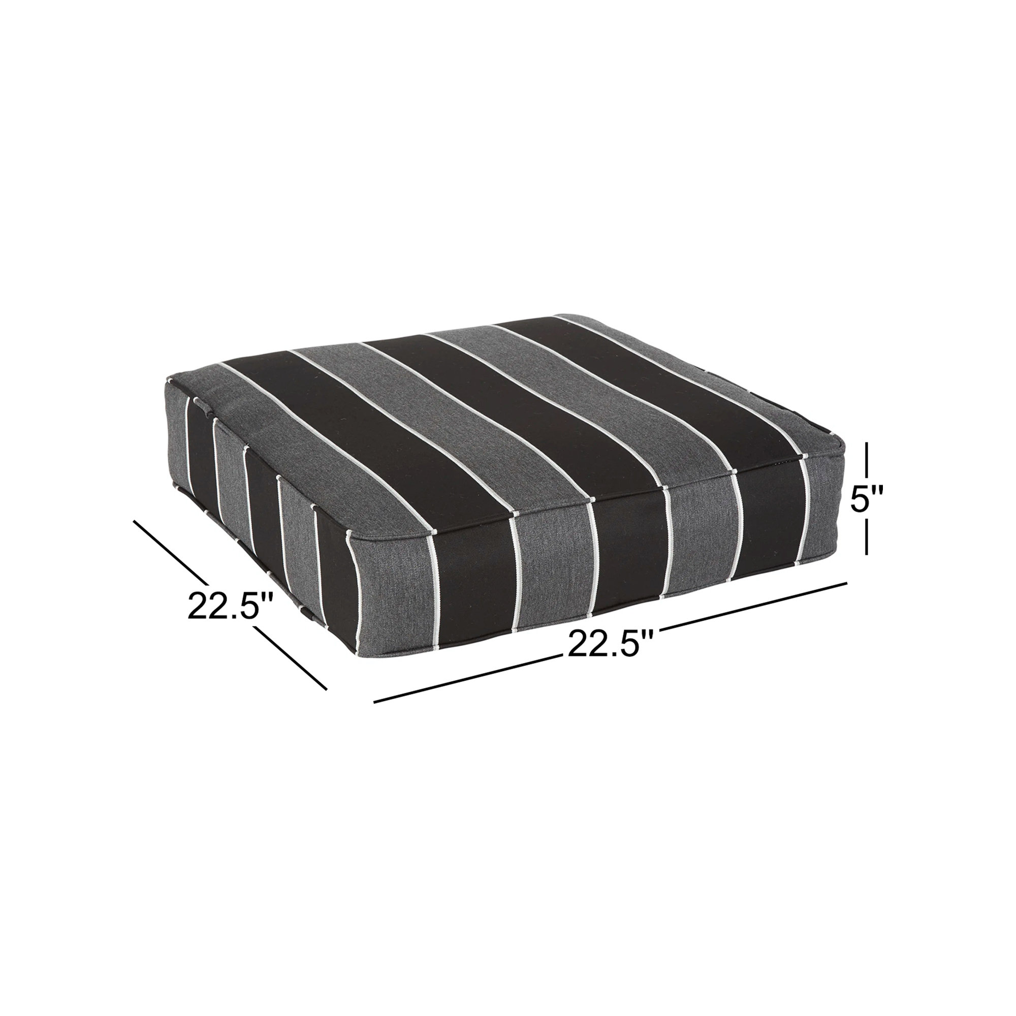 Albertson Outdoor Dining Chair Cushion, 5" H x 22.5" W x 22.5" D
