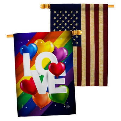 2-Sided Polyester 40" x 28" House Flag