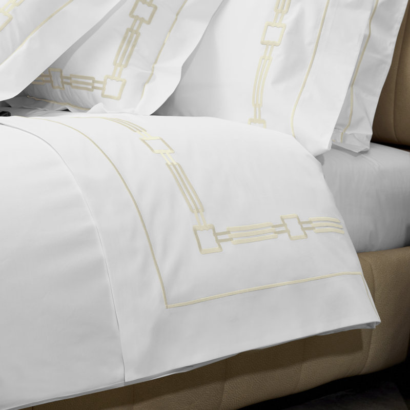 Retro Pillow Case, Ivory, King Pillowcase