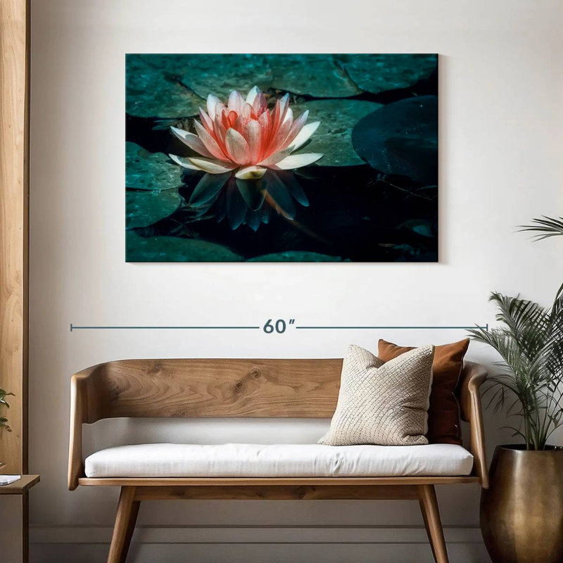 Reflet de nénuphar, H 30 po x l 45 po