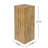 Wood-Look Square-Column MGO End Table(Only Including Table)-390147086-390147087