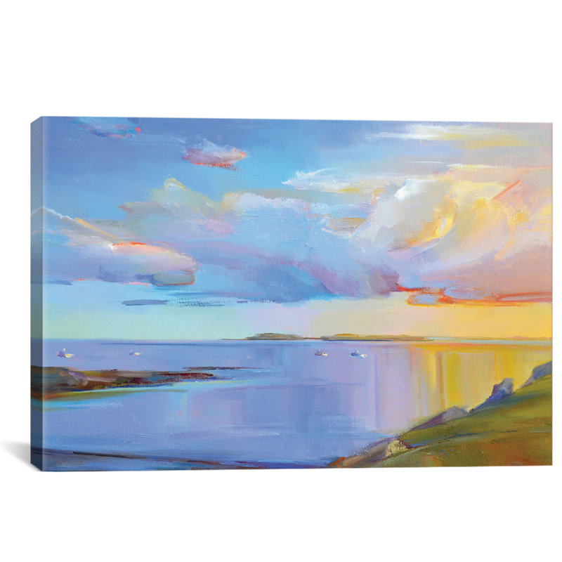 Summer Cove, impression sur toile tendue, H 8 po x l 12 po x P 0,75 po, Pas de tapis, Toile tendue