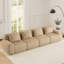 Canapé modulaire surdimensionné en tissu 146 po 146 po-119862449
