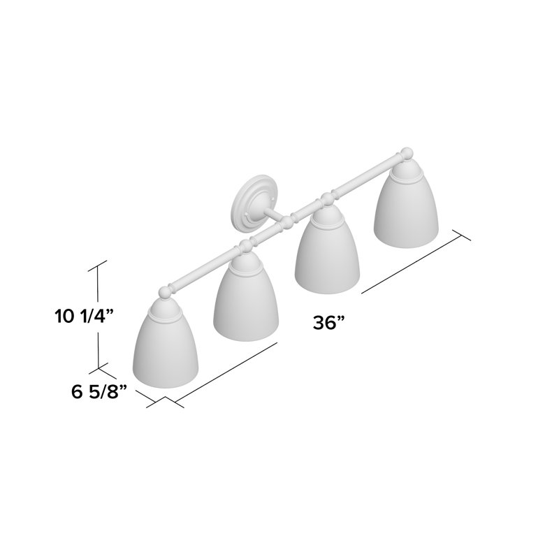 Brantford 4-Light Vanity Light, Oil Rubbed Bronze