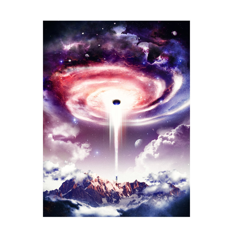 Art sur toile Barrett Biggers Wormhole, H 14 po x l 19 po