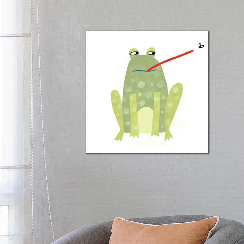 Frog by Nic Squirrell - Gallery-Wrapped Canvas Giclée on Canvas, 93.98 cm H x 93.98 cm W x 3.175 cm D, Wrapped Canvas