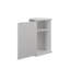 Simplicity 300 mm W 500 mm H Corner Framed Mirrored Bathroom Cabinets with Mirror and 1 Adjustable Shelves