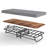 Portable Folding Bed With Memory Foam Mattress, Metal Frame & Lockable Wheels