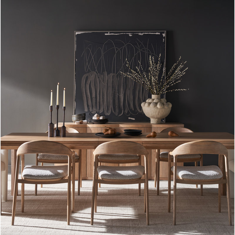 Modern Upholstered Arm Chair, Light Brown