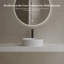Lavabo de salle de bain rond à surface solide 16 "Monblari-120971772