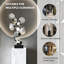 Décoration abstraite en acier inoxydable noir et argent pour hôtel, motif pierre de richesse, 40,94 pouces