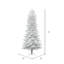 Slim Crystal White Pine Artificial Christmas Tree with Stand-2070019283-2038488626