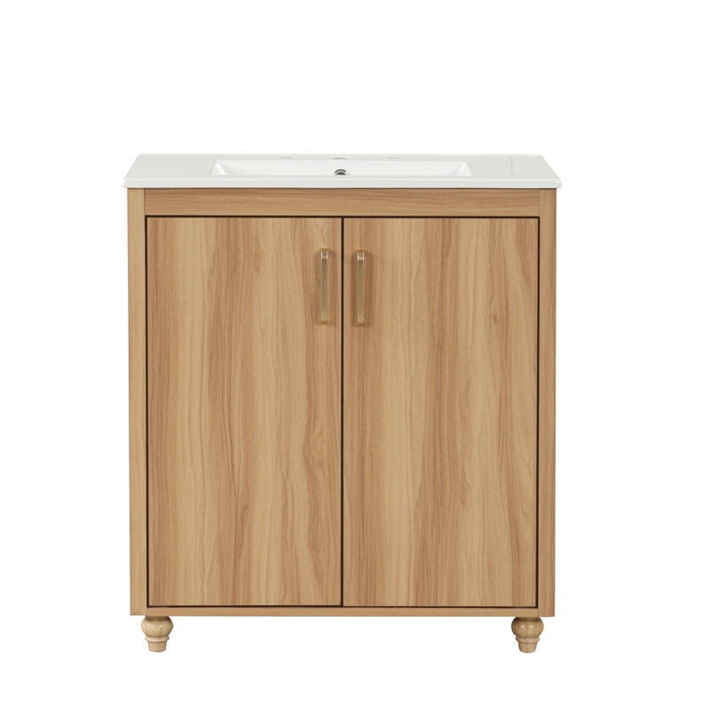 30" W x 18.3" D x 34.4" H Single Bathroom Vanity