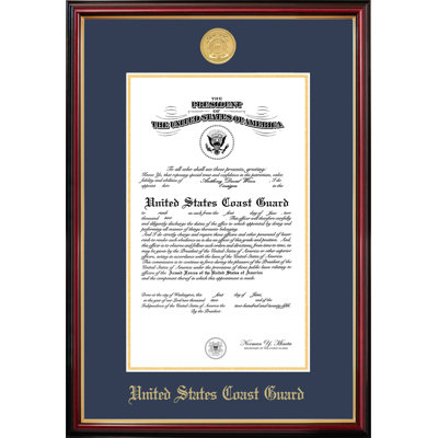Coast Guard Certificate Petite Picture Frame