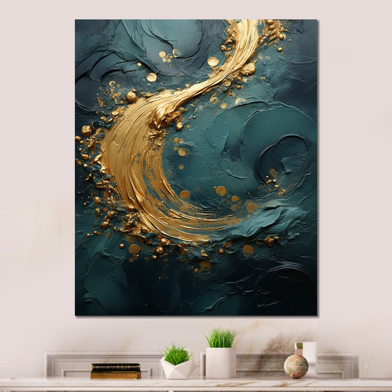 - Art mural abstrait spirales en métal, H 40 po x l 30 po x P 1,5 po