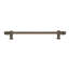 Acanthus 22 inches c.c. with 1/2 round smooth bar long pull Romanesque style in Oil Rub Bronze-193783189-193783188