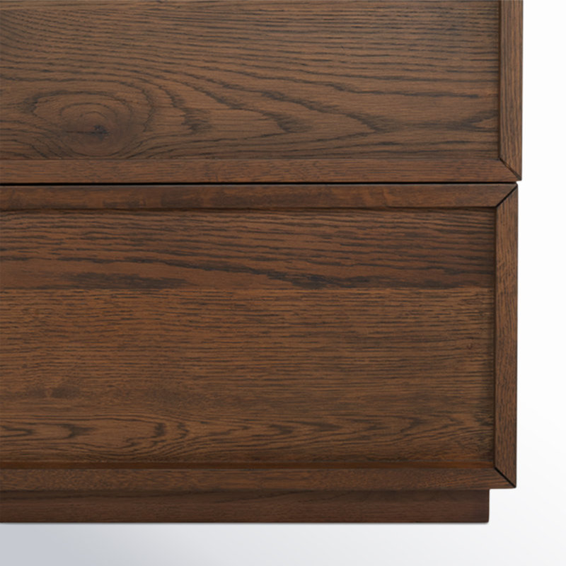 Commode 9 tiroirs Hudson, Chêne moyen