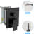 Matte Black Shower With Adjustable Slide Bar - 10 Inch Wall Mounted Square System -Balanced Valve And Joyful Bar, Magnificent-121077227