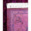 Overdyed Hand-Knotted Wool Modern-Contemporary Purple Runner 2' 7" x 7' 1"