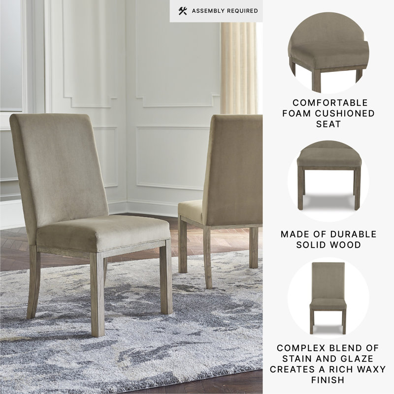 Tayshawn 19.5'' H Velvet Upholstered Side Chair