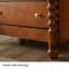Armoire d'appoint en bois manufacturé cerisier foncé