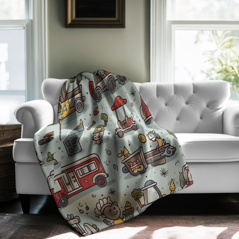 Compact vehicles - 1 Piece Premium Blanket, Queen