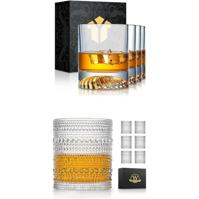 Combinaison de verres, verres à whisky verres à whisky 12 oz