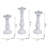 Wooden Pillar Candle Holders - Set of 3-1426982429