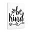 Be Kind Arrow - Wrapped Canvas Print-1505908795