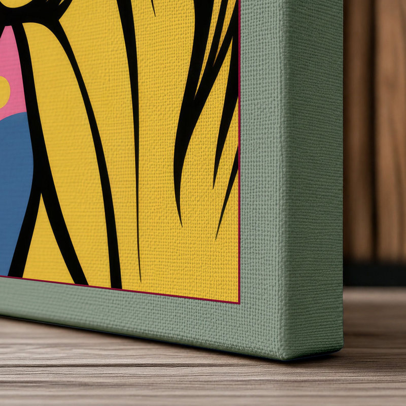Horse Pop Art - Wrapped Canvas, 36x24 - 91.4 x 61.0 cm, Sage Border