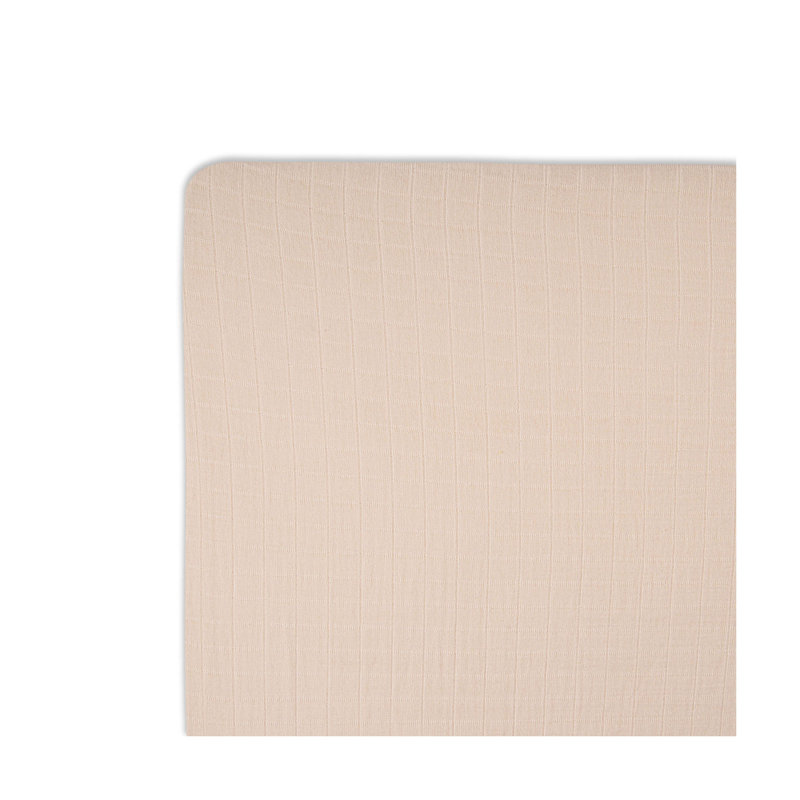 Cotton Sateen Crib Sheet, Solid Color, 100% Cotton by Crane Baby, Desert Rose