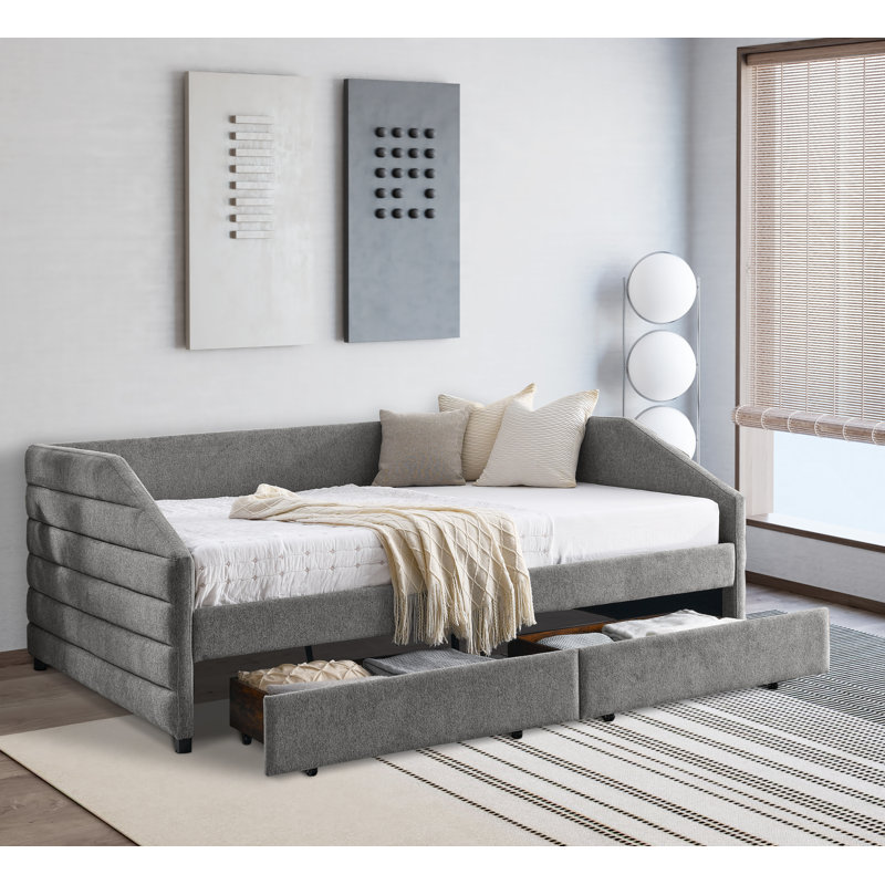 Ditya Upholstered Daybed, Gray